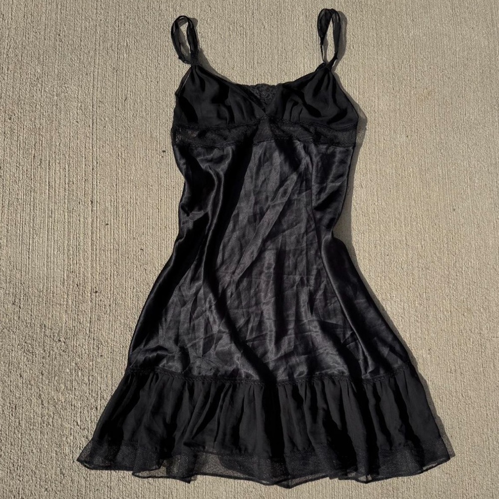 Victoria's Secret Black Lace Trim Camisole